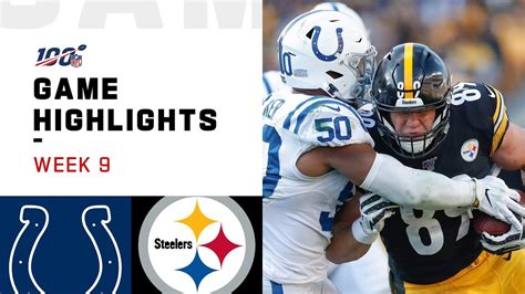 Colts vs. Steelers Week 9 Highlights | NFL 2019 - YouTube