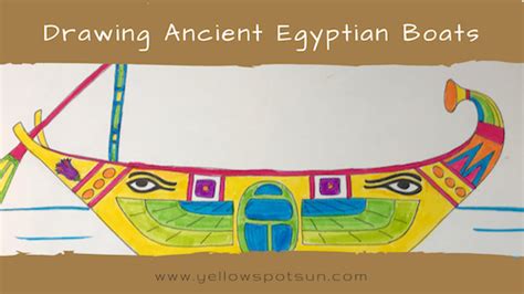 Ancient Egyptian Boat Drawing