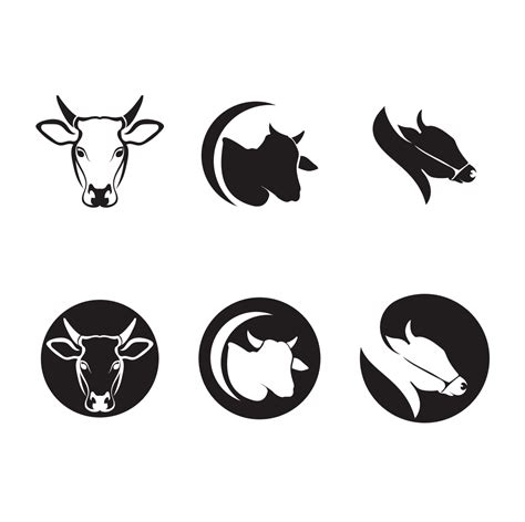 Cow Head Silhouette SVG – MasterBundles