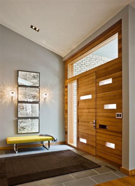 Best Mid Century Modern Interior Doors | Foyer design, Modern foyer, Door design modern