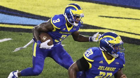 University of Delaware football tries on significant uniform change