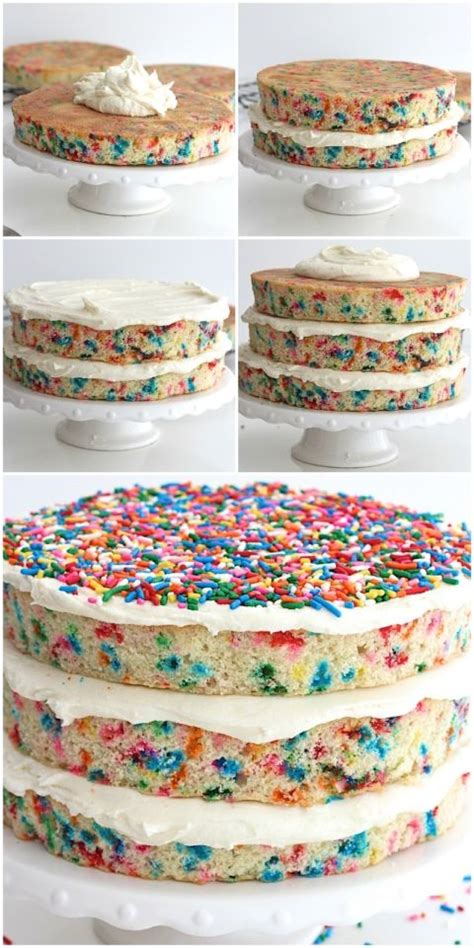 Birthday Confetti Cake | Funfetti cake, Cake, Confetti cake