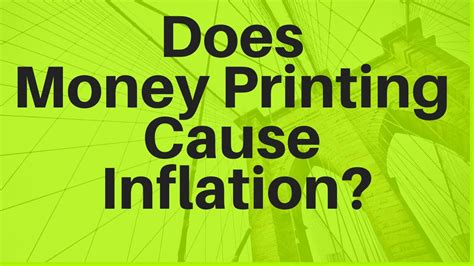 Does Money Printing Cause Inflation? - YouTube