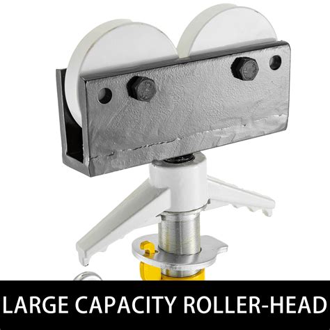 Pipe Stand Fold-a-jack Roller Head, Pipe Capacity 12", Height 32" To 55 ...