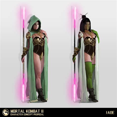 MK 11 Jade, Fujin,QUAN Chi "concept art" Proposal | Test Your Might