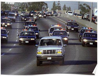 OJ Police Chase Poster by Joel Thayer | Oj simpson, White bronco, Police