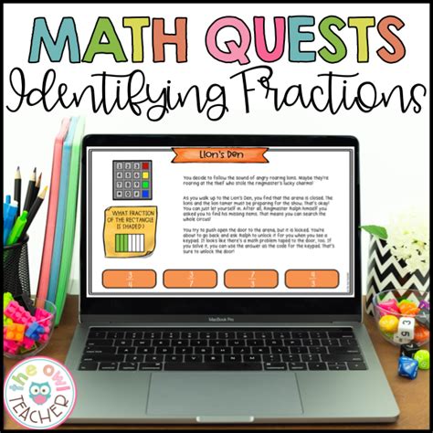 3rd grade Fractions | Identifying Fractions Math Quest (3.NF.1) - The ...