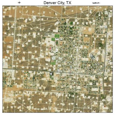 Aerial Photography Map of Denver City, TX Texas