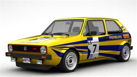 Volkswagen Golf Mk1 Rally 3D Model $70 - .unknown .3ds .fbx .max .obj - Free3D