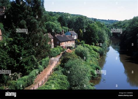 Town of Ironbridge Ironbridge Gorge Museum Telford UK Stock Photo - Alamy