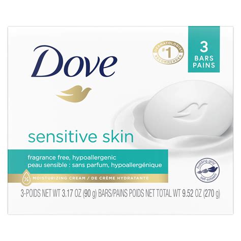 Dove Beauty Bar More Moisturizing Than Bar Soap Sensitive Skin 3 Bars - Shop Hand & bar soap at ...