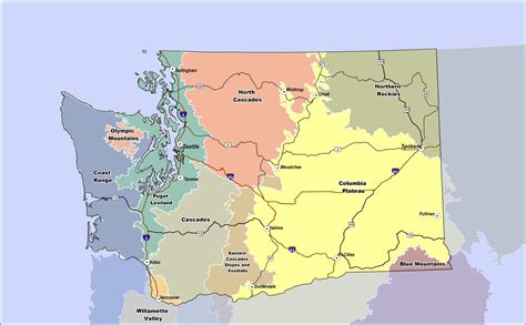 Washington State Eco-Regions (from the Washington Department of ...