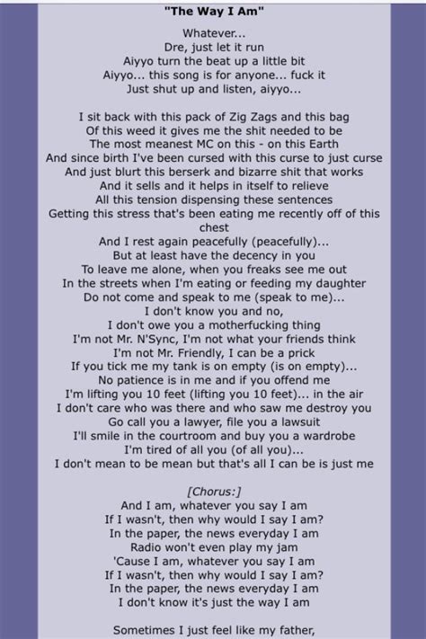 The Real Slim Shady Lyrics