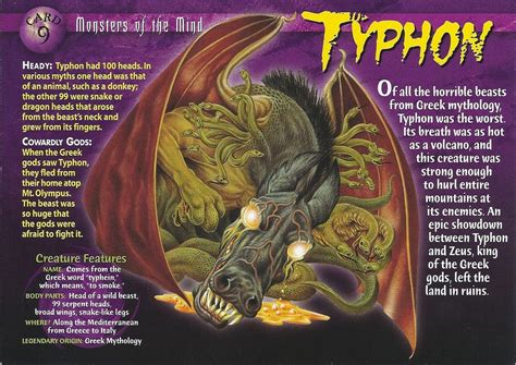 Typhon | Greek monsters, Myths & monsters, Mythological creatures