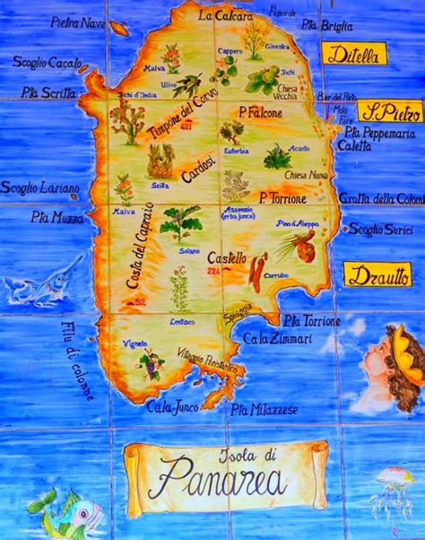 Panarea tourist map