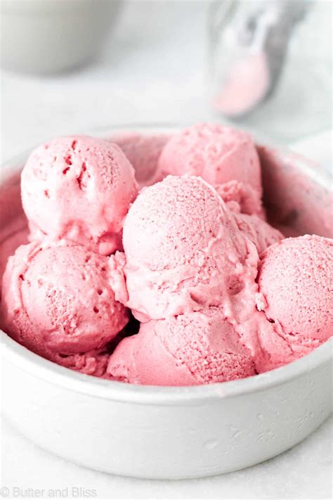 Dairy-Free Strawberry Ice Cream - Butter and Bliss