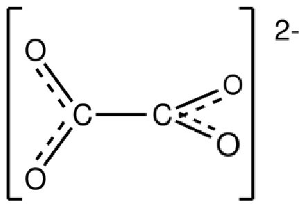 Structure of the oxalate ion. | Download Scientific Diagram