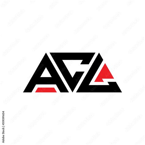 ACL triangle letter logo design with triangle shape. ACL triangle logo ...