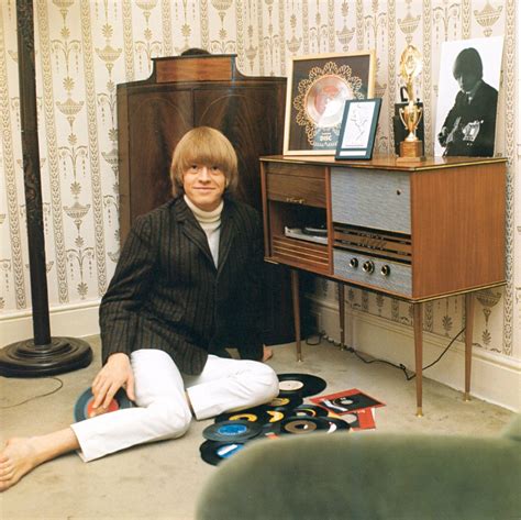 Brian Jones of The Rolling Stones at home with his records and radiogram 1965 [1200x1198] : r ...