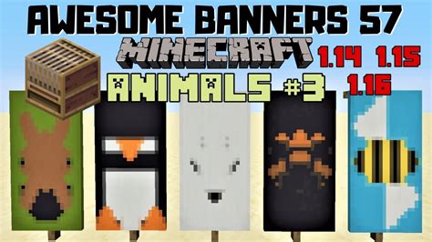 5 AWESOME MINECRAFT BANNER DESIGNS WITH TUTORIAL! #57 [LOOM] - YouTube