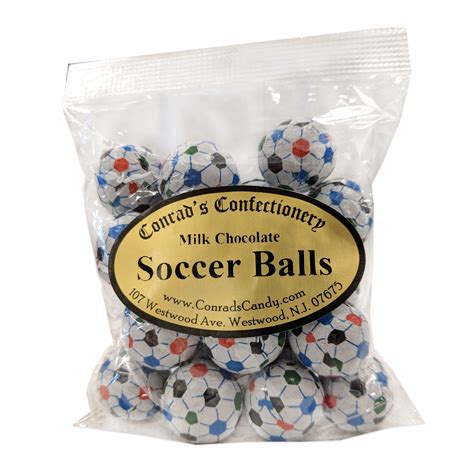 Milk Chocolate Foil Soccer Balls- 4 oz | Conrad's Confectionery