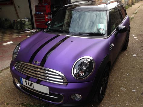 Mini Cooper Car Wrap ~ Matte Black Mini Cooper Car Wrap | tilamuski