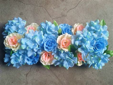 Wedding Arch Flower Row Artificial Rose Hydrangea Styles cheap wedding ...