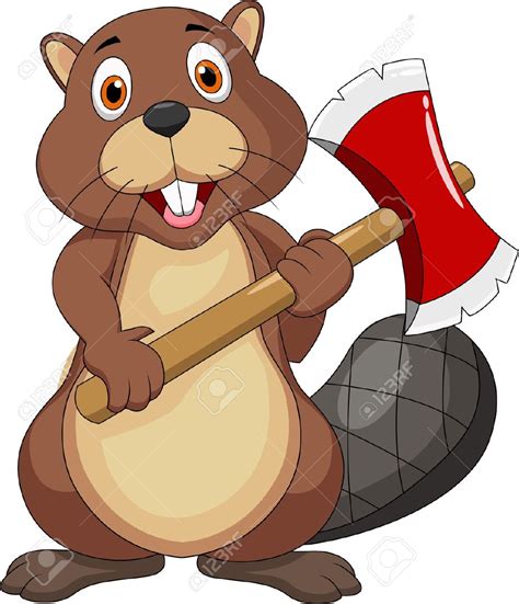 beaver: Beaver cartoon holding | Clipart Panda - Free Clipart Images