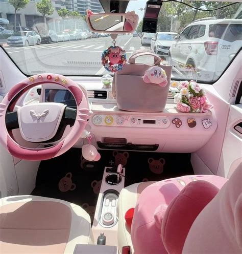 Accessorize Your Ride with Stylish Pink Car Decorations in 2023 | Pink ...