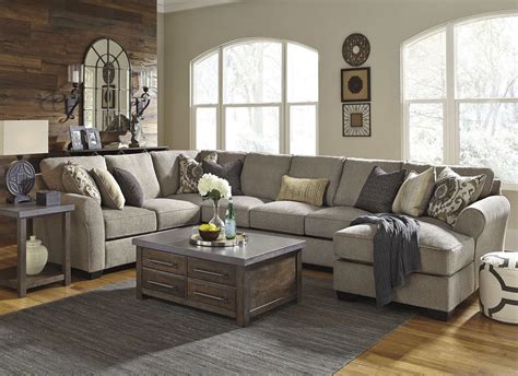 Pantomine Driftwood RAF Large Chaise Sectional from Ashley | Coleman ...