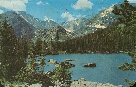 Vintage Travel Postcards: Rocky Mountain National Park, Colorado