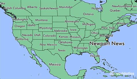 Where is Newport News, VA? / Newport News, Virginia Map - WorldAtlas.com