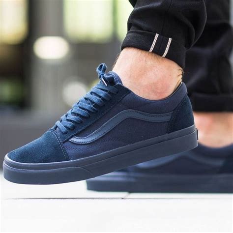 Navy Blue Vans | Vans shoes, Mens vans shoes, Sneakers men fashion