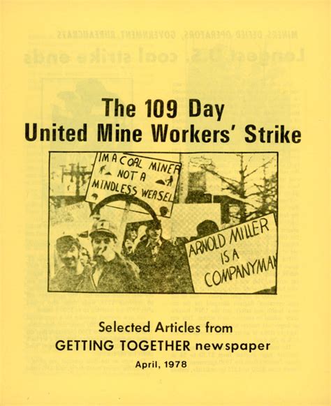 people | The 109 Day United Mine Workers’ Strike