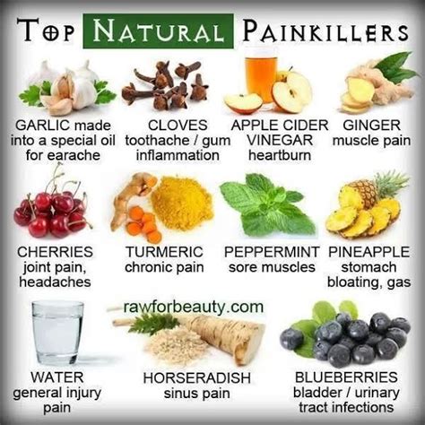 Natural pain killers | Healing food, Natural health remedies, Natural pain killers