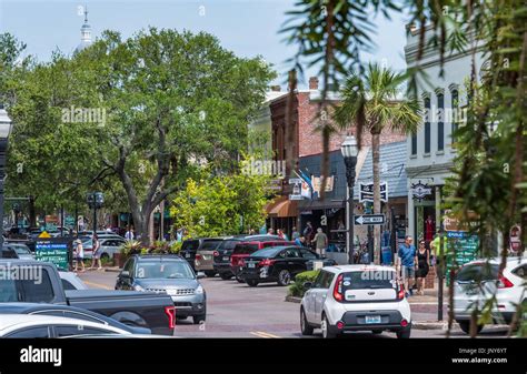 Downtown Fernandina Beach in the historic district on Northeast Florida ...