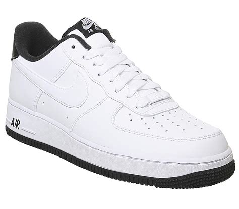 Nike Air Force 1 07 Trainers White Black White - Sneaker herren