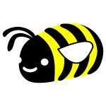 Bee scene vector image | Free SVG