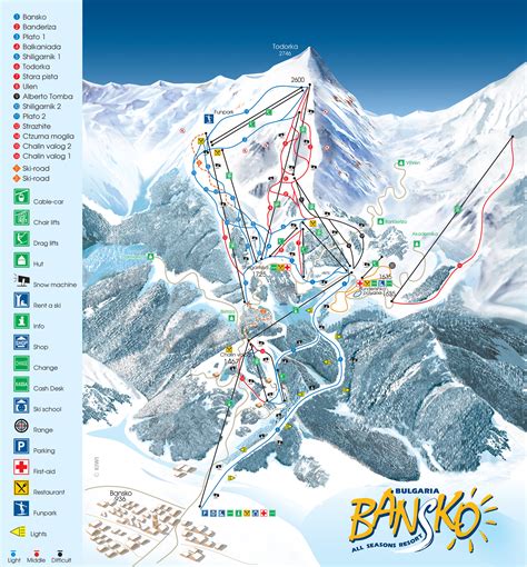 Best Ski Resorts in Bulgaria with Ski Maps - 7 Days Abroad
