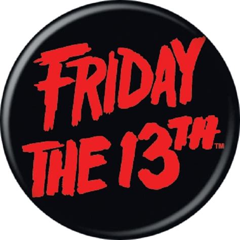 Friday The 13th (1980) "Logo Big" Button - IndieMerchstore