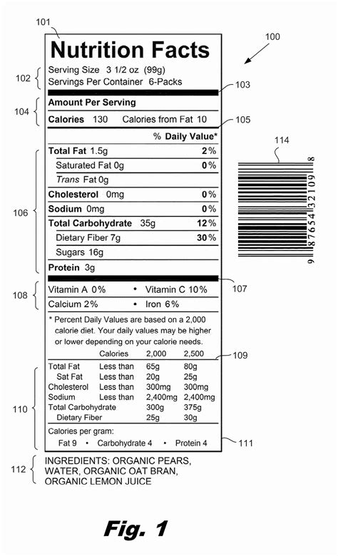 Blank Nutrition Facts Label Template Word Doc : Nutrition Label ...