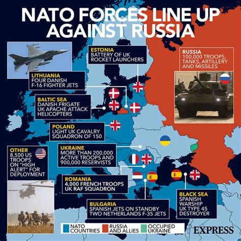 Putin's worst nightmare MAPPED as 'up to 100' US nuclear weapons surround Russia's border ...