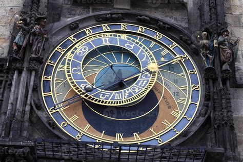 Detail of astronomical clock 1083841 Stock Photo at Vecteezy