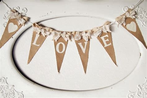 Rustic Chic Wedding Banner Vintage Wedding Decor Rustic