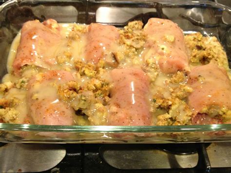 stuffing stuffed chicken breast