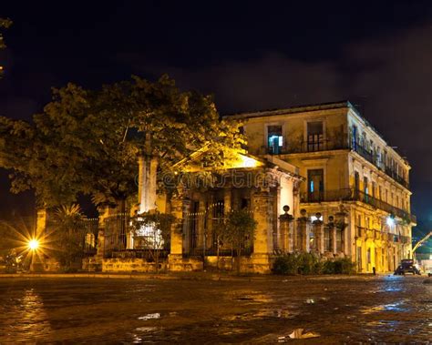 Old Havana at night stock image. Image of beautiful, street - 22249061