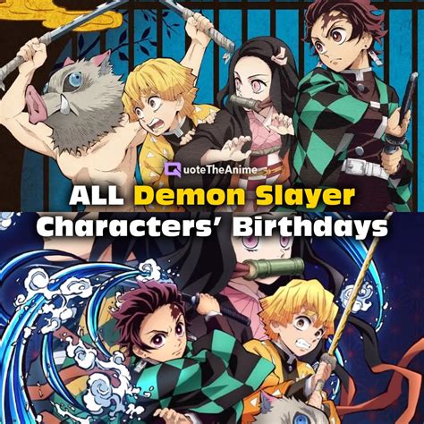 ALL Demon Slayer Characters’ Birthdays (OFFICIAL) - QTA