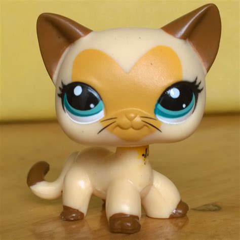 littlest pet shop standing short hair heart LPS cat #3573 | eBay