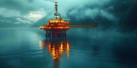 Premium Photo | Building an offshore oil rig platform for oil and gas ...