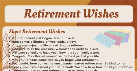 Retirement Wishes: 90 Ways To Wish Someone A Happy Retirement • 7ESL